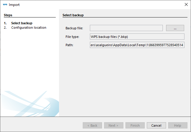 import configuration
