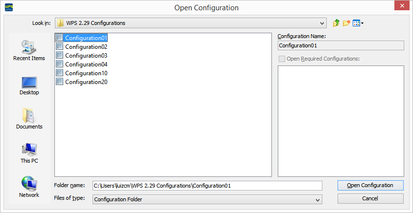 Configuration Selection