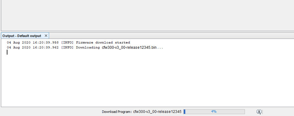 Firmware recording progress in WPS