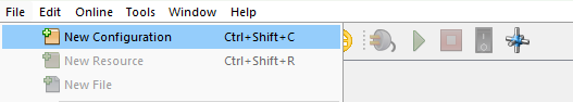 New Configuration menu entry