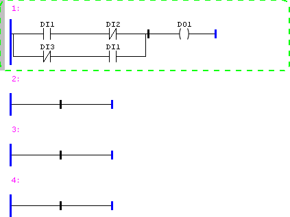 Figura 8 - Rung a ser copiada selecionada e pressionado Ctrl+C