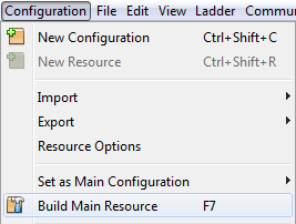 Figure 1: Compile from the Menu