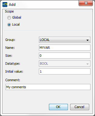 Figure 3: Creating the variable if its tag is not defined