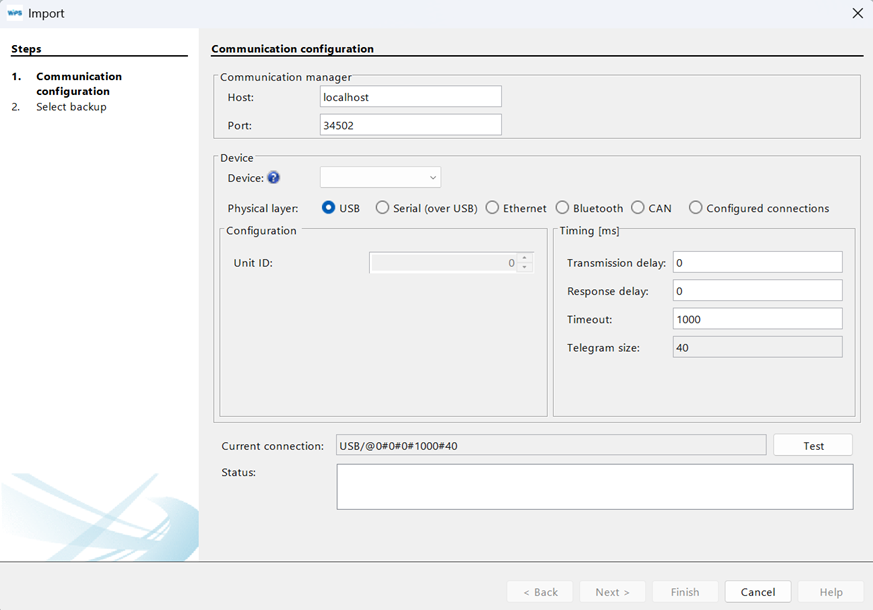 import configuration 4